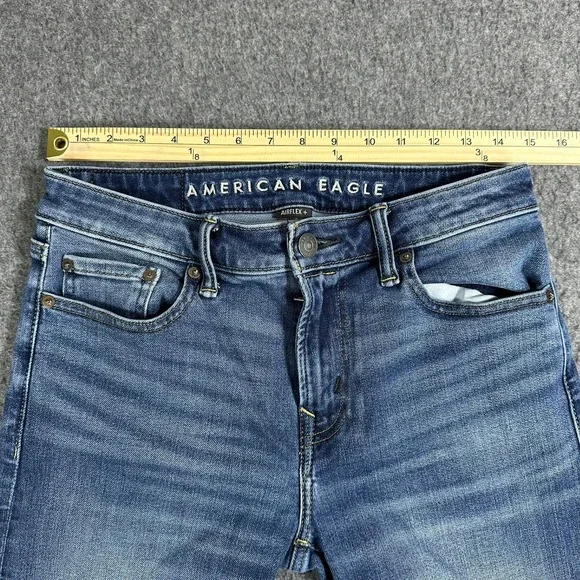 American Eagle Airflex+ Mens 29x30 Blue Medium Wash Stretch Denim Jeans - Picture 6 of 10